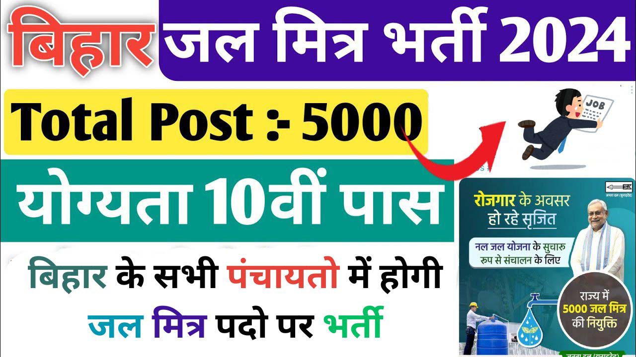 Bihar Jal Mitra Vacancy 2024