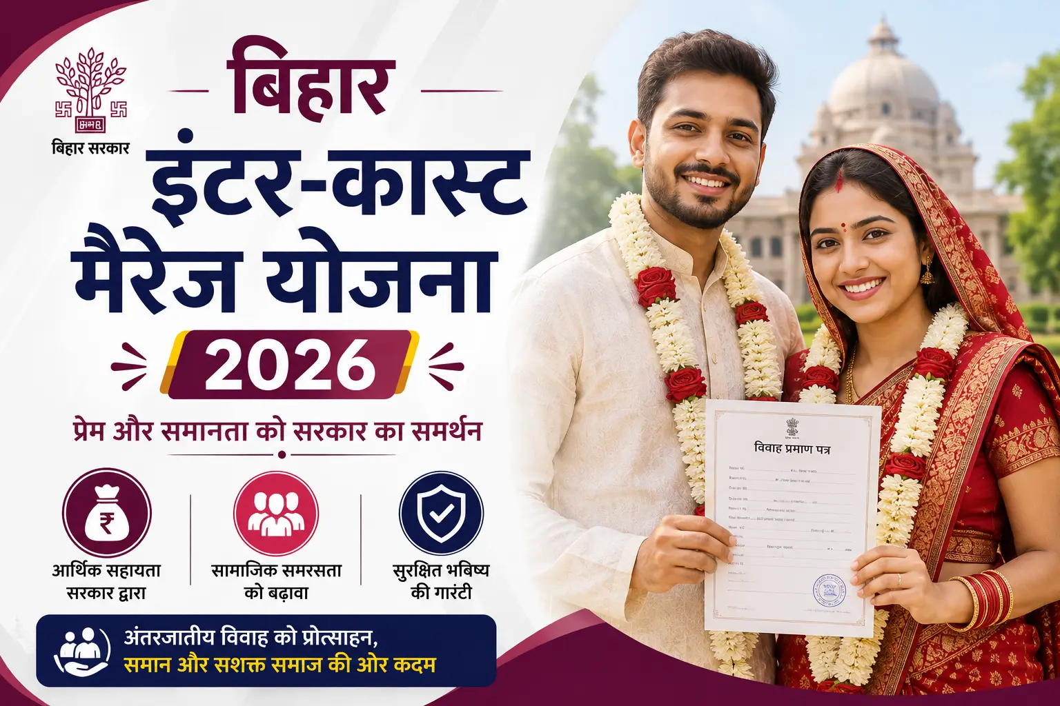 Bihar Inter-Caste Marriage Yojana 2026